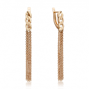 Золотые серьги Platina 02-4482-00-000-1110-42 фото