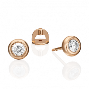 Золотые серьги Platina с фианитом 02-4497-00-501-1110-38 фото