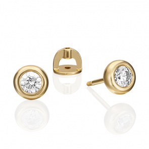 Серьги из лимонного золота Platina с фианитом 02-4497-00-501-1130-38 фото