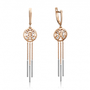 Золотые серьги Platina 02-4503-00-000-1111-48 фото