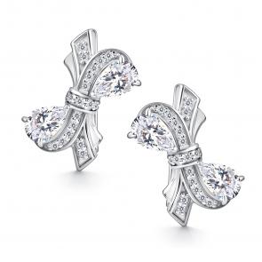 Серебряные серьги АЛЬКОР с фианитом 02-4551/00КЦ-00 фото
