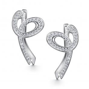 Серебряные серьги АЛЬКОР с фианитом 02-4554/00КЦ-00 фото