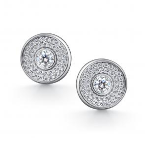 Серебряные серьги АЛЬКОР с фианитом 02-4567/00СВ-00 фото