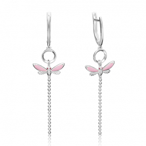 Серебряные серьги Platina с эмалью 02-4642-04-000-0200-71 фото