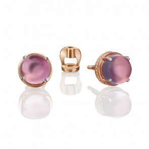 Золотые серьги Platina с аметистом 02-4678-00-203-1110-46 фото