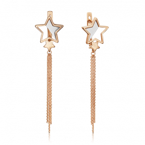 Серьги из комбинированного золота Platina 02-4680-00-000-1111-48 фото