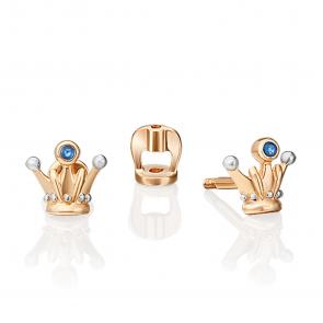 Золотые серьги Platina с эмалью 02-4709-00-000-1110-59 фото