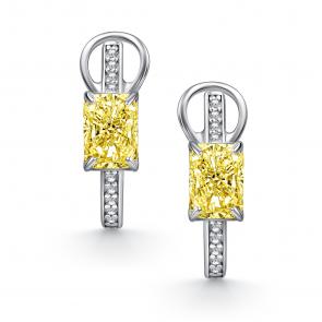 Серебряные серьги АЛЬКОР с фианитом 02-4761/0БТ6-00 фото