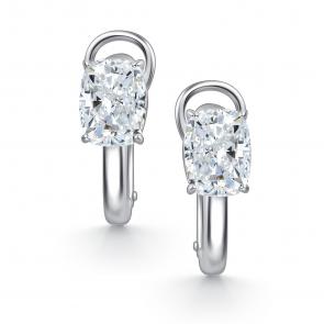 Серебряные серьги АЛЬКОР с фианитом 02-4763/00БТ-00 фото