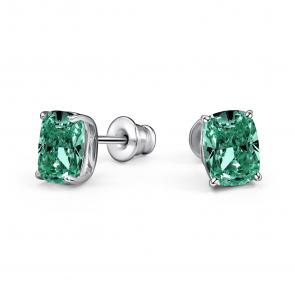 Серебряные серьги АЛЬКОР с бриллианитом 02-4764/0БТ4-00 фото