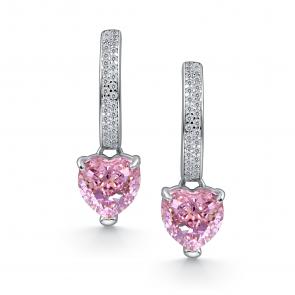 Серебряные серьги АЛЬКОР с фианитом 02-4767/0БТ5-00 фото