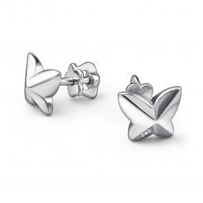 Серебряные серьги АЛЬКОР с бриллиантом 02-4785/000Б-00 фото