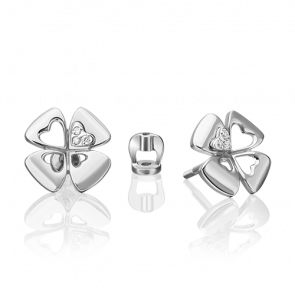 Серьги из белого золота Platina с бриллиантом 02-4821-00-101-1120 фото