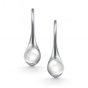 Серебряные серьги АЛЬКОР с горным хрусталём 02-4821/00ГХ-00 фото