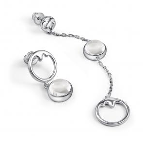 Серебряные серьги АЛЬКОР с горным хрусталём 02-4825/00ГХ-00 фото