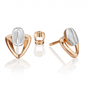 Серьги из комбинированного золота Platina 02-4915-00-000-1111 фото