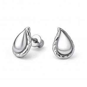 Серебряные серьги АЛЬКОР 02-4922/0000-00 фото