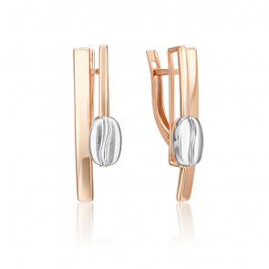 Серьги из комбинированного золота Platina 02-4924-00-000-1111 фото