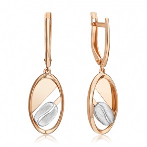 Серьги из комбинированного золота Platina 02-4925-00-000-1111 фото