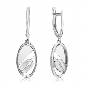 Серьги из белого золота Platina 02-4925-00-000-1120 фото