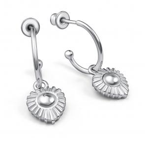 Серебряные серьги АЛЬКОР 02-4927/0000-00 фото