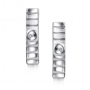 Серебряные серьги АЛЬКОР с бриллиантом 02-4936/000Б-00 фото