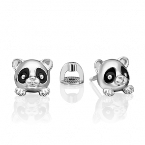 Серебряные серьги Platina с эмалью 02-4970-00-000-0200 фото