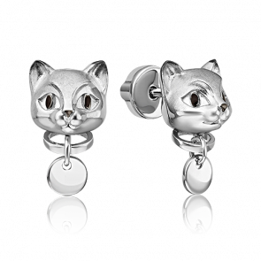 Серебряные серьги Platina с эмалью 02-4973-00-000-0200 фото
