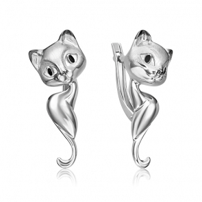 Серебряные серьги Platina с эмалью 02-4975-00-000-0200 фото