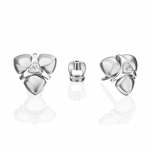Серьги из белого золота Platina с бриллиантом 02-4989-00-101-1120 фото