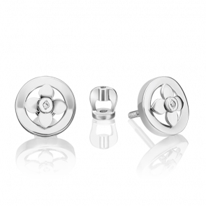 Серьги из белого золота Platina с бриллиантом 02-5007-00-101-1120 фото