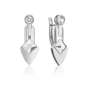 Серьги из белого золота Platina с топазом 02-5033-00-201-1120 фото