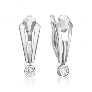 Серьги из белого золота Platina с топазом 02-5037-00-201-1120 фото