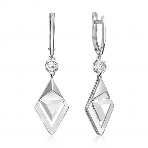 Серьги из белого золота Platina с топазом 02-5041-00-201-1120 фото