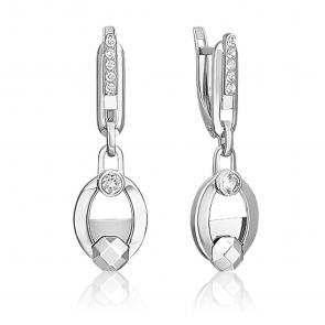 Серьги из белого золота Platina с топазом 02-5048-00-201-1120 фото