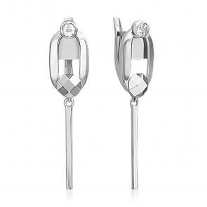 Серьги из белого золота Platina с топазом 02-5049-00-201-1120 фото