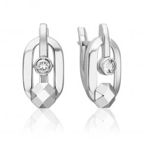 Серьги из белого золота Platina с топазом 02-5050-00-201-1120 фото