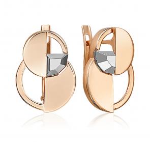 Серьги из комбинированного золота Platina 02-5053-00-000-1111 фото