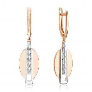 Серьги из комбинированного золота Platina 02-5056-00-000-1111 фото