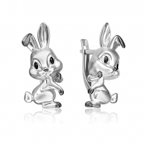 Серебряные серьги Platina с эмалью 02-5109-00-000-0200 фото