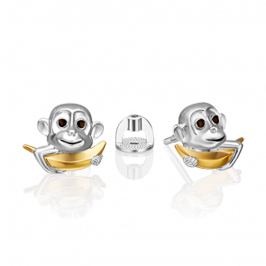 Серебряные серьги Platina с эмалью 02-5117-00-000-0200 фото