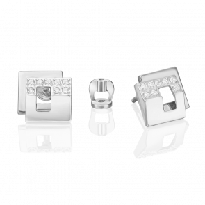 Серьги из белого золота Platina с фианитом 02-5125-00-401-1120 фото