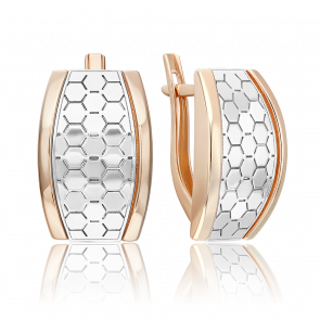 Серьги из комбинированного золота Platina 02-5259-00-000-1111 фото