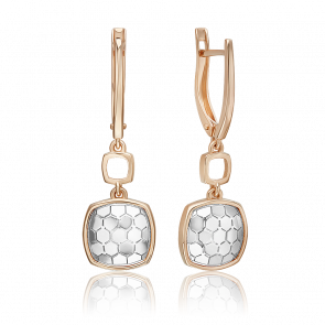 Серьги из комбинированного золота Platina 02-5261-00-000-1111 фото