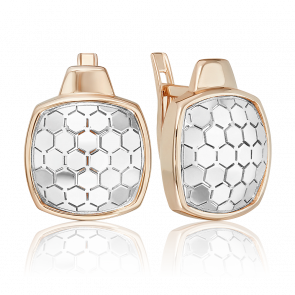 Серьги из комбинированного золота Platina 02-5262-00-000-1111 фото