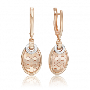 Серьги из комбинированного золота Platina 02-5265-00-000-1111 фото
