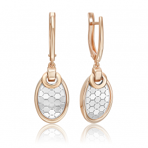 Серьги из комбинированного золота Platina 02-5265-01-000-1111 фото