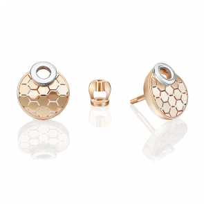 Серьги из комбинированного золота Platina 02-5267-00-000-1111 фото