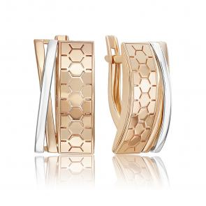 Серьги из комбинированного золота Platina 02-5268-00-000-1111 фото