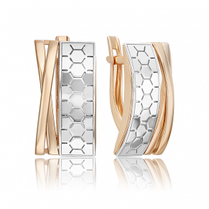 Серьги из комбинированного золота Platina 02-5268-01-000-1111 фото